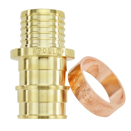 Apollo PEX-A 3/4 in. Expansion PEX in to X 3/4 in. D Barb Brass Coupling EPXBC3434
